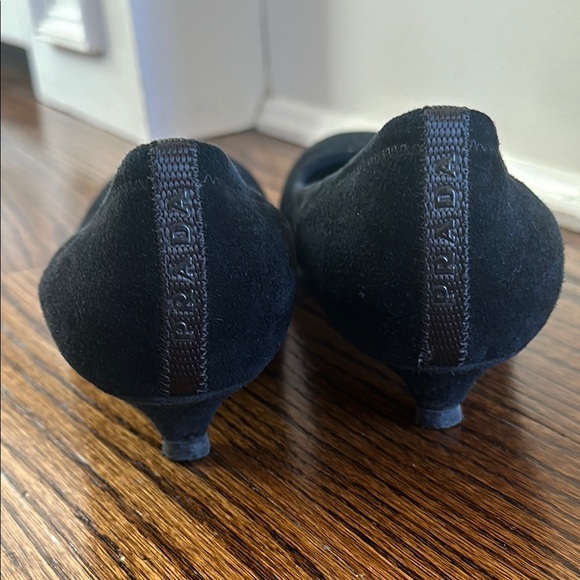 Prada Black Suede Women's Shoes - Picture 3 of 9